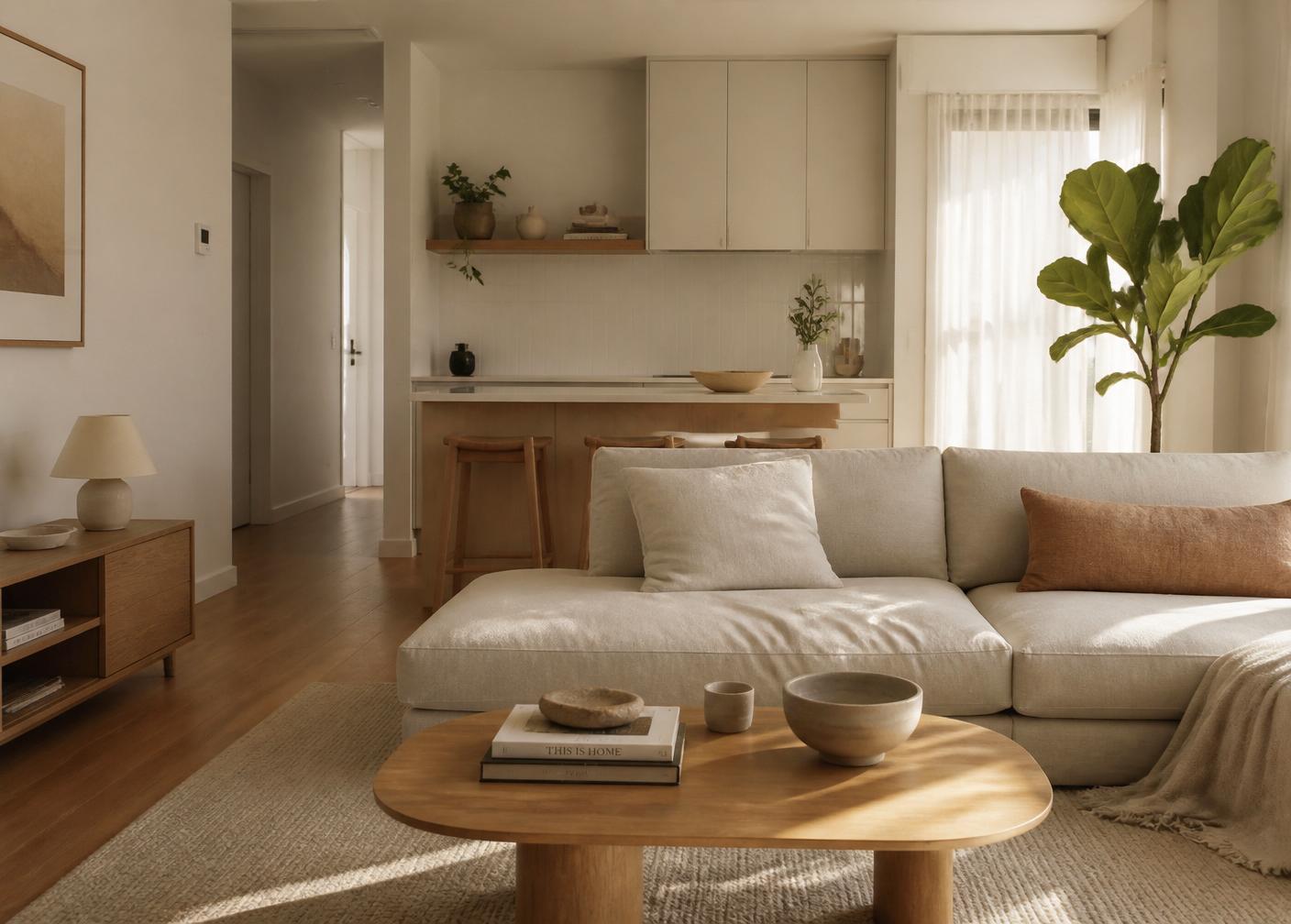 Interior of a beautifully organised smaller home